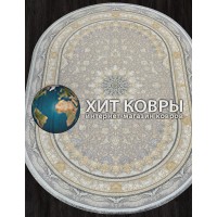 Иранский ковер Shahname 1200 121533 Серый овал